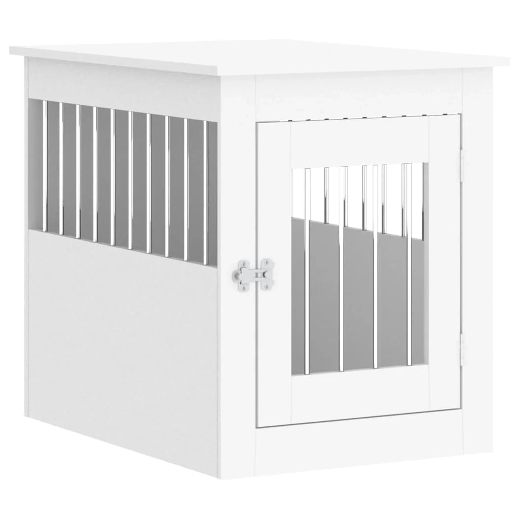 Mobile per trasportino per cani 55 x 75 x 65 cm in legno ingegnerizzato bianco 02_0043356