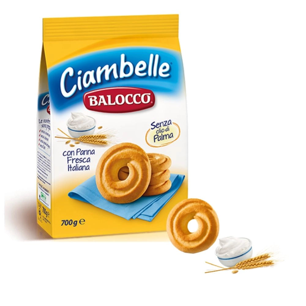 Balocco ciambelle frollini con panna fresca in confezione da 700 grammi