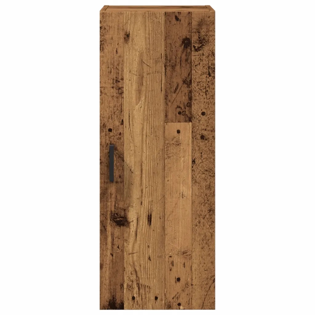 Mobile a Parete Legno Vecchio 34,5x34x90 cm in Truciolato 857334