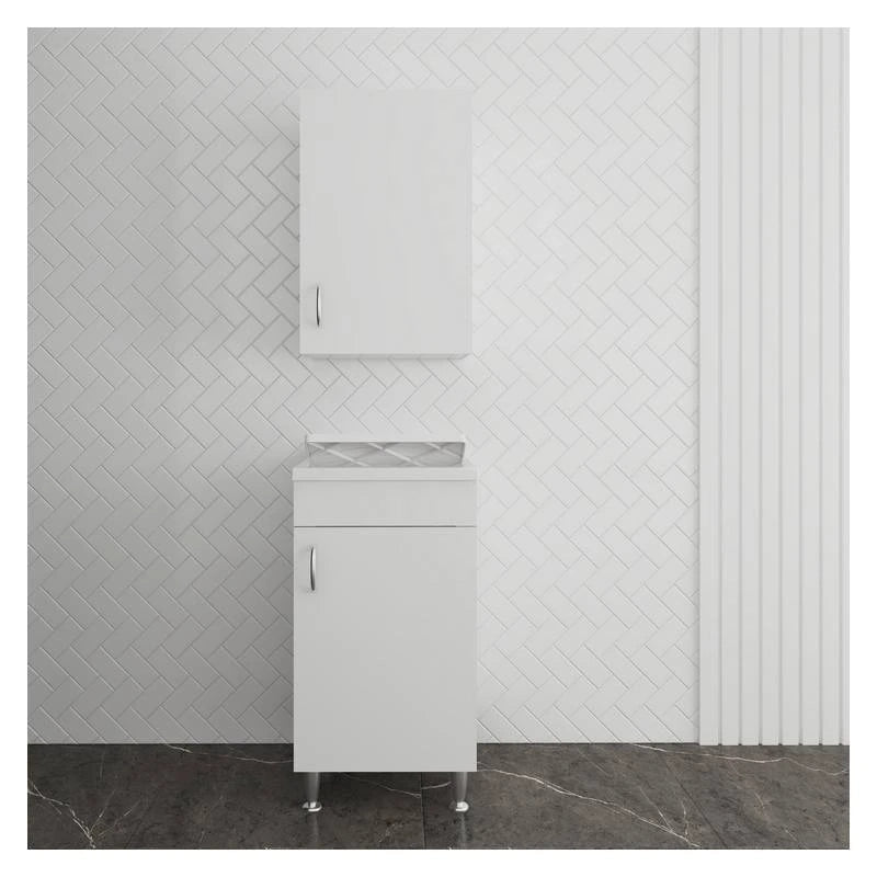 Set mobile bagno/lavanderia ECO con lavatoio 45x50 cm e pensile