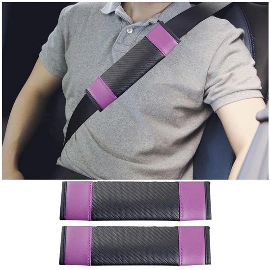 Gilette di protezione per spalle 2 pezzi - Protezione per spalle rimovibile - Cintura di sicurezza in pelle - Materiale morbido e resistente - Utilizzo universale - Dimensioni 23 x 6 cm - Cuscino di cintura