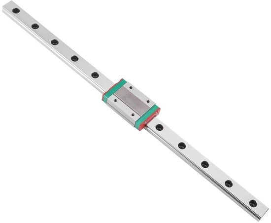 Guida lineare miniatura - 250/300/400/500/550 mm - guida lineare scorrevole con blocco di carrello - stampanti DIY e macchine CNC - 300 mm.