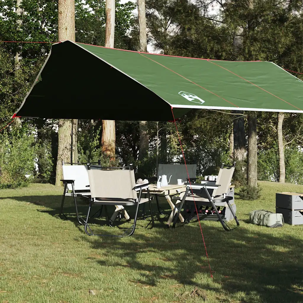 Telone da campeggio | Tenda da campo Verde 420x440 cm Impermeabile
