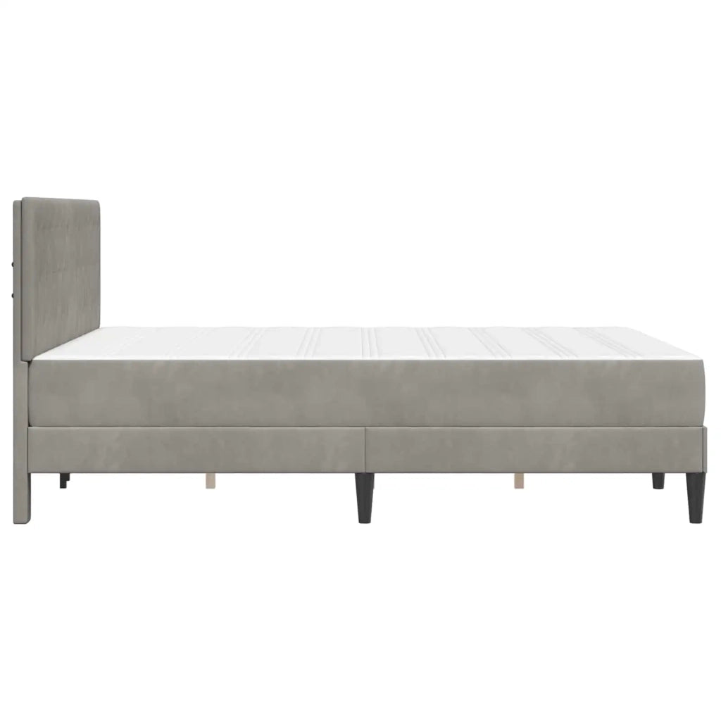 Struttura letto con materasso Grigio chiaro 160 x 200 cm