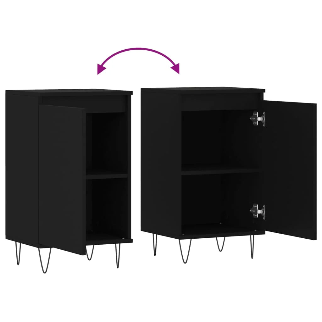 Buffet credenza cassettiera armadio mobile contenitore organizer per cucina soggiorno salotti set da 2 40 x 35 x 70 cm legno ingegnerizzato marrone 02_0036903