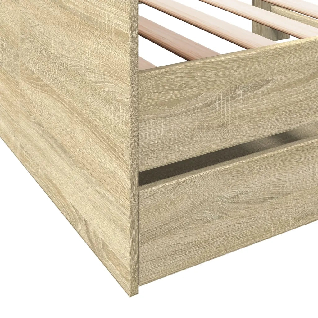 Divano Letto con Cassetti senza Materasso 100x200 cm 3280841