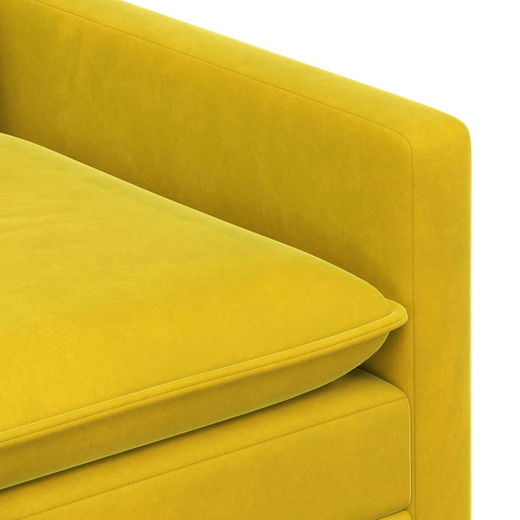 Set di divani 2 pz Giallo Velluto 3417031