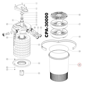 Filtro a pressione CPF-30000 Pezzo di ricambio Contenitore filtro Laghetto