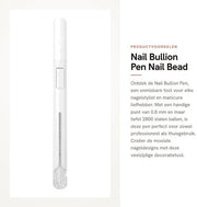 Pennello per unghie 0,8 mm - Pennelli per nail art - Pennello decorativo professionale - 2800 palline in acciaio