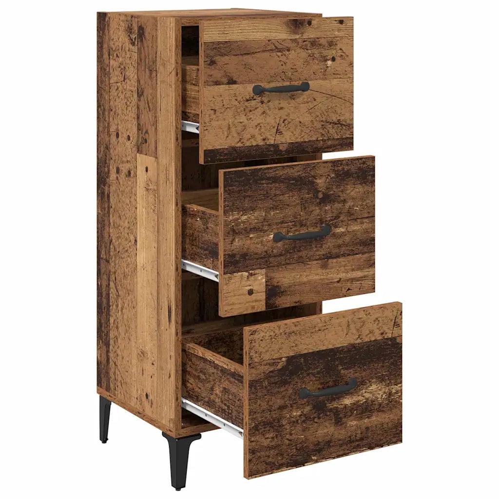 Credenza | Madia | Buffet da pranzo | Armadio da pranzo Legno vecchio 34,5 x 34 x 90 cm Legno multistrato