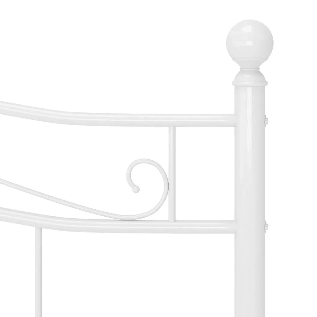 Giroletto-Struttura Letto Bianco in Metallo 160x200 cm 535089