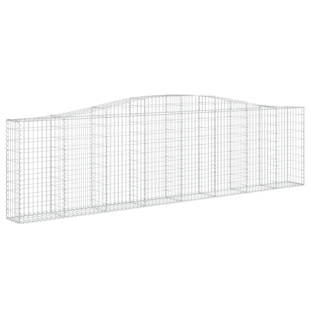 Cesti Gabbioni ad Arco 7 pz 400x30x100/120 cm Ferro Zincato 3145831