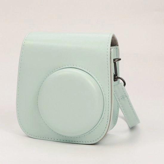Adatto per la Fujifilm Instax Mini 12, con cinturino regolabile, verde.