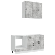 Unità Cucina LUCCA 5 pcs Grigio Cemento Legno ingegnerizzato 3438258