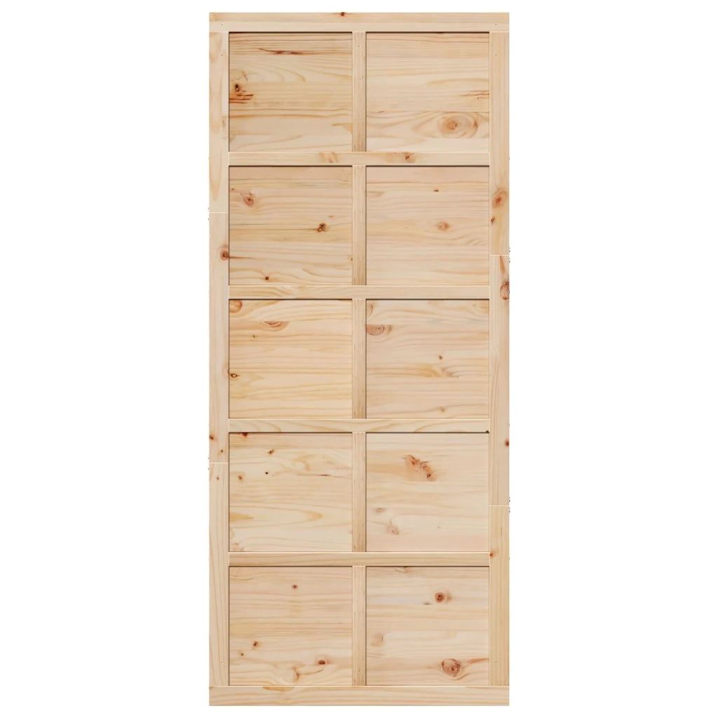 Porta del fienile Naturale 100 x 2,5 x 208 cm