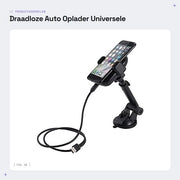 Caricatore Auto per Smartphone - Universale - Rotazione 360 Gradi - Nero - Ricarica Rapida - Adatto a tutti i Telefoni - Dimensioni Compresse