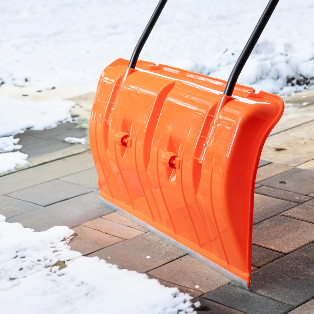 Pala da neve KADAX, raschietto da neve, potente spazzaneve su ruote, manuale.