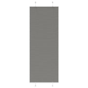 Tenda Plissettata Antracite 75x200 cm Larghezza Tessuto 74,4 cm