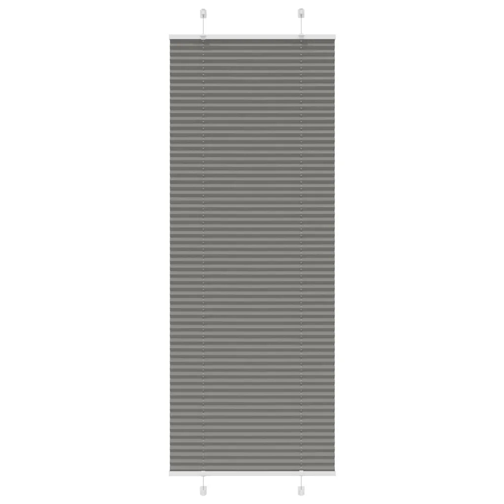 Tenda Plissettata Antracite 75x200 cm Larghezza Tessuto 74,4 cm