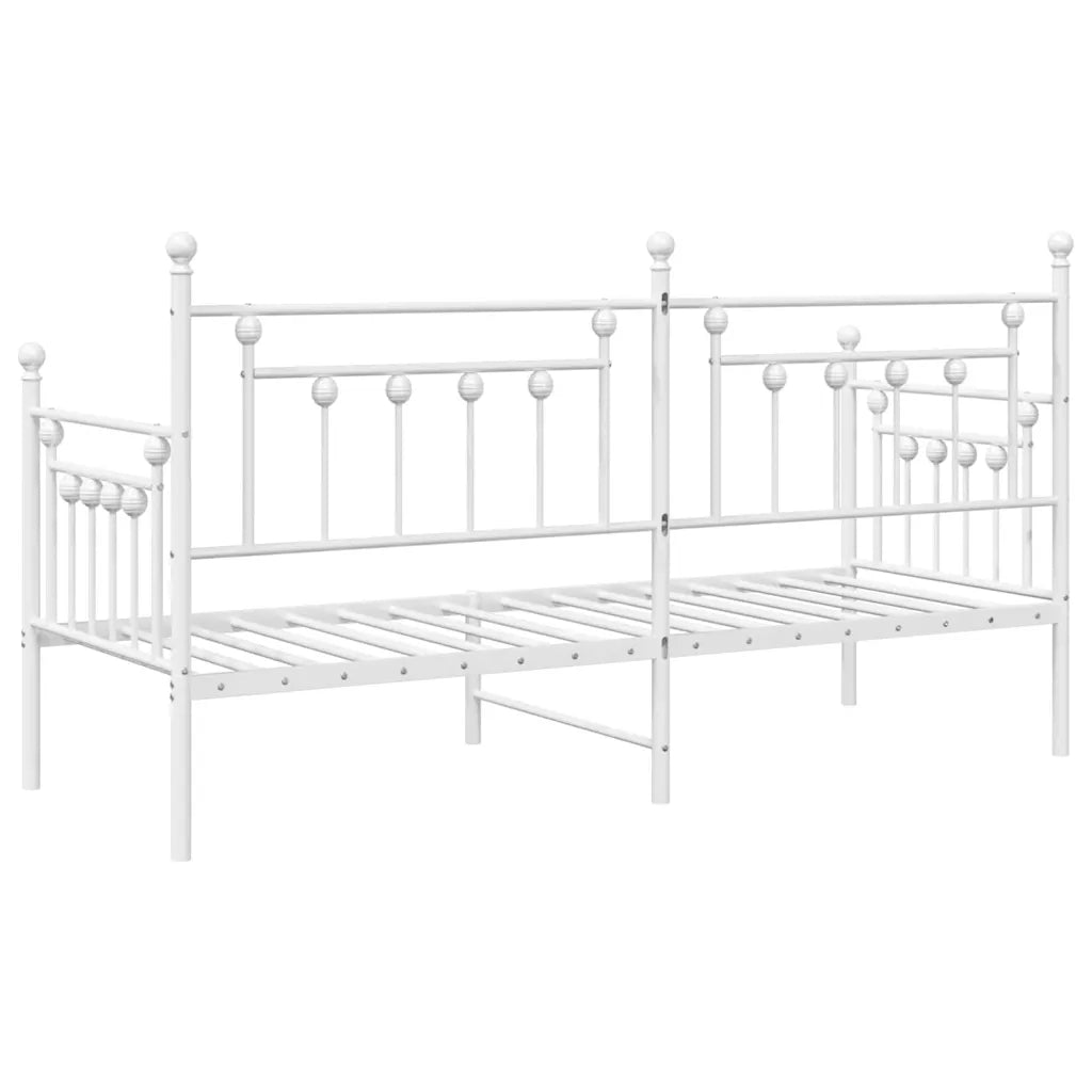 Struttura per letto di giorno Bianco 75 x 190 cm Acciaio 42002670