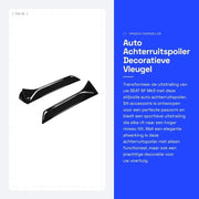 Spoiler posteriore universale sportivo - Decorazione per auto - Adesivo selflocking - Installazione facile - Vario per SEAT 5F Mk3