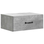 Mobiletto da notte a muro Grigio Cemento 49 x 34,5 x 20 cm