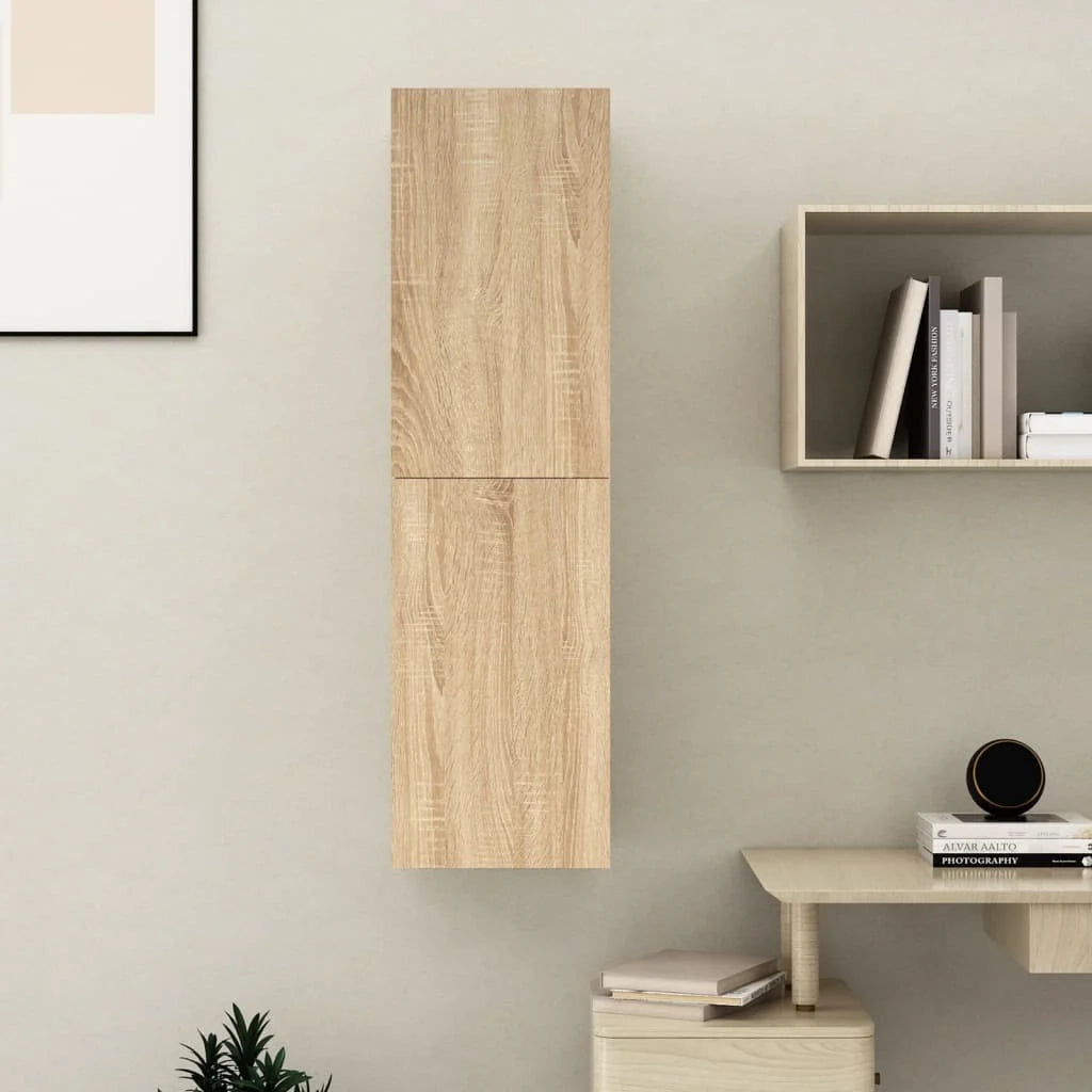Mobile TV multimediale mensola TV credenza TV sala da pranzo soggiorno camera da letto rovere Sonoma 30,5 x 30 x 110 cm legno ingegnerizzato marrone 02_0027522