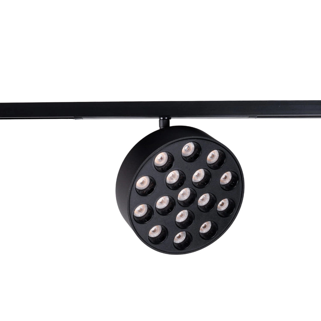 Faretto LED su binario 12W nero 3000K Maxlight MICRO11