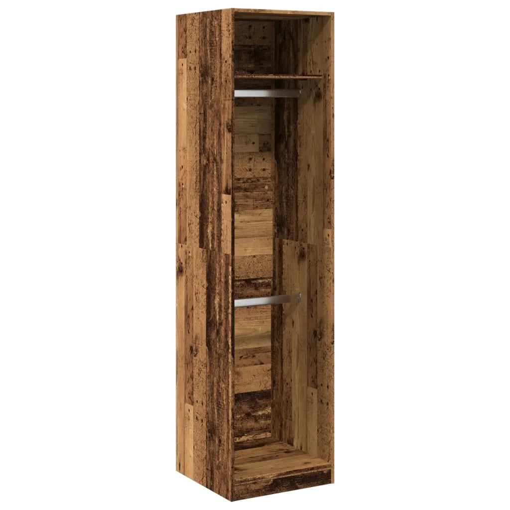 vidaXL Armadio Legno Antico 50x50x200 cm in Legno Multistrato