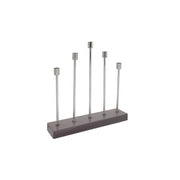 Candelabro Art Deco 500 in metallo Grigio e Argento