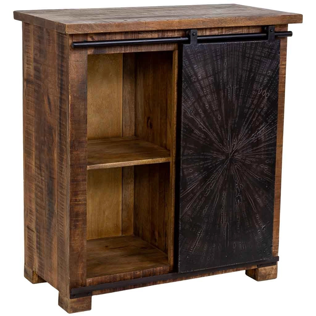Mobiletto da ingresso in legno marrone 85x42x90h cm