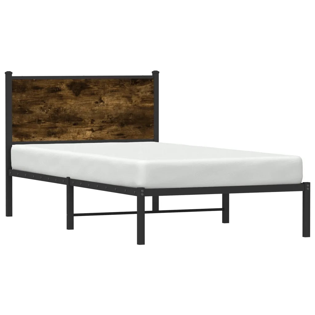 Giroletto senza Materaso in Metallo Rovere Fumo 107x203 cm 4007663