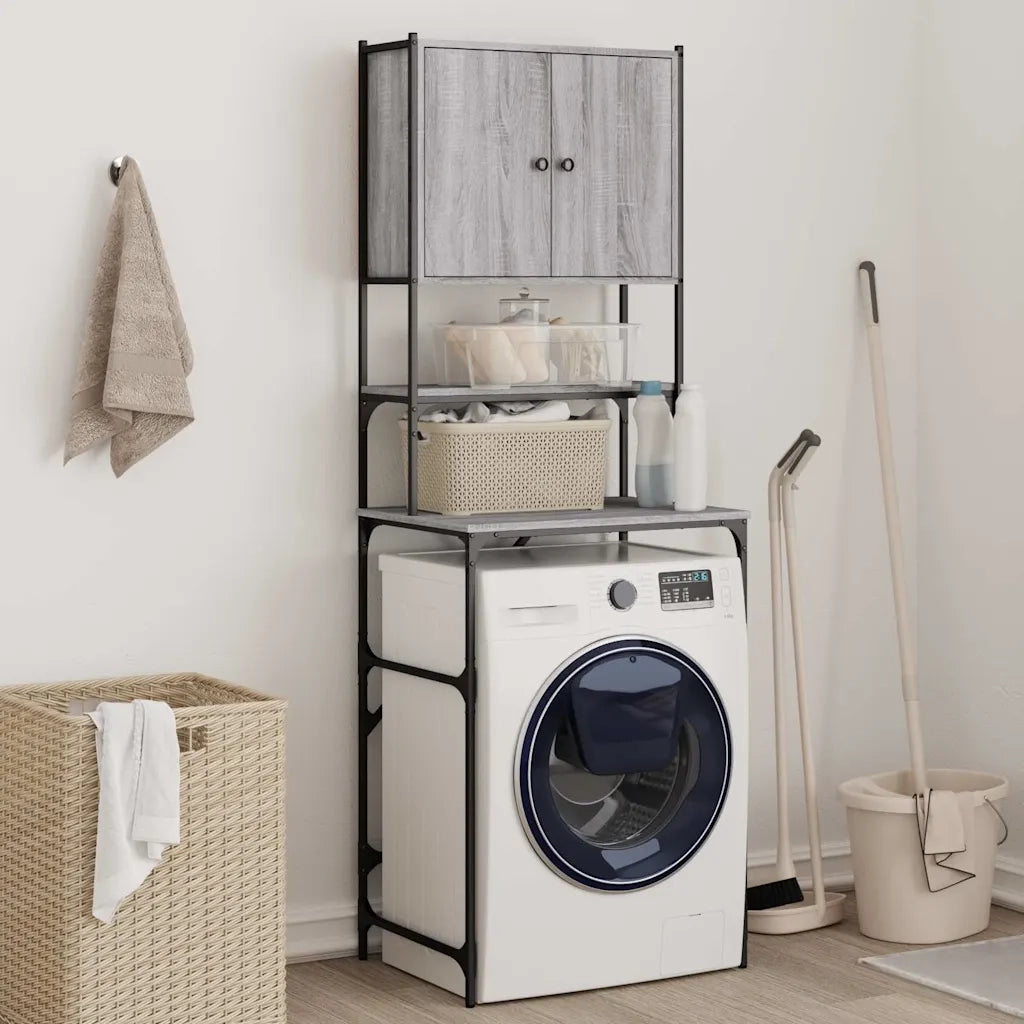 Mobile per Lavatrice Grigio Sonoma 68x48,5x194 cm CFW4089759