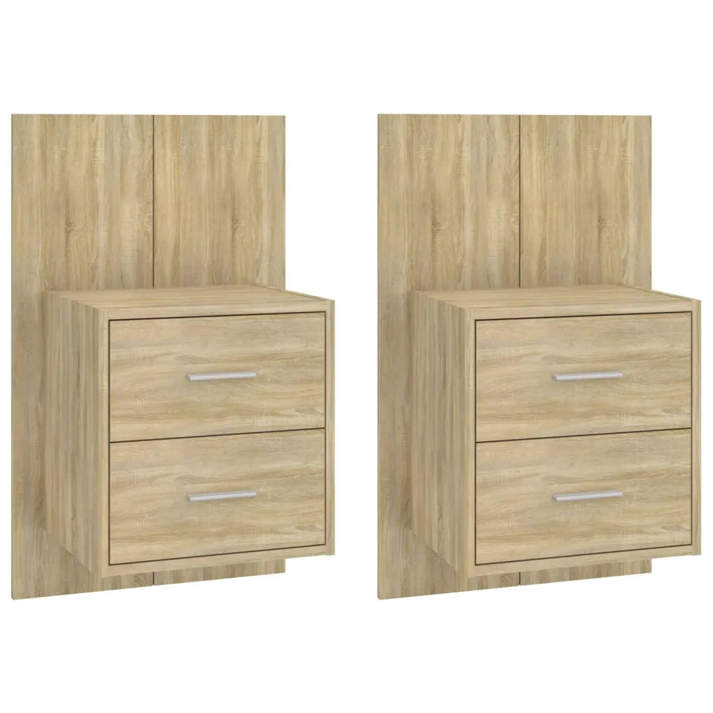 Comodini a Muro 2 pz Rovere Sonoma cod mxl 30869