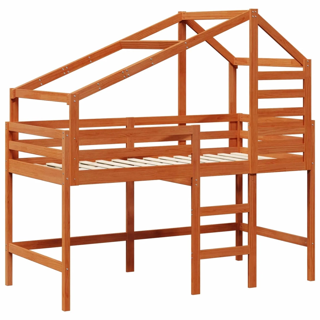 Struttura per letto soppalco Marrone Cera 90 x 190 cm 3422701
