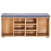 Panca da ingresso-Sgabello-Panca da Corridoio 100x35x47 cm in Legno Massello di Mango