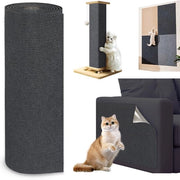 Mat per gatti autofibroso 300cm x 40cm, protezione per divano e sedute, pannelli per gatti per trapano DIY per mobili per muri e protezione per divano (grigio scuro)