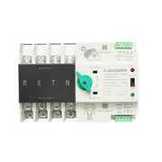 Interruttore ATS trifase 400V Dual Power, sezionatore automatico da pannelli fotovoltaici a rete ATS-4P-63A Leader
