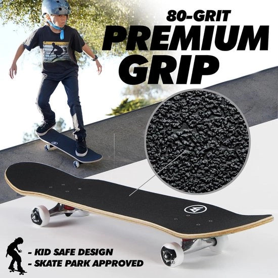 Tavola da Skate Mini Cruiser in Maple Canadese - Progettata per bambini, adolescenti e adulti con design Heart Beat.