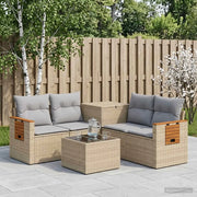 Set di divani 6 pz Beige e Grigio Chiaro 3447675