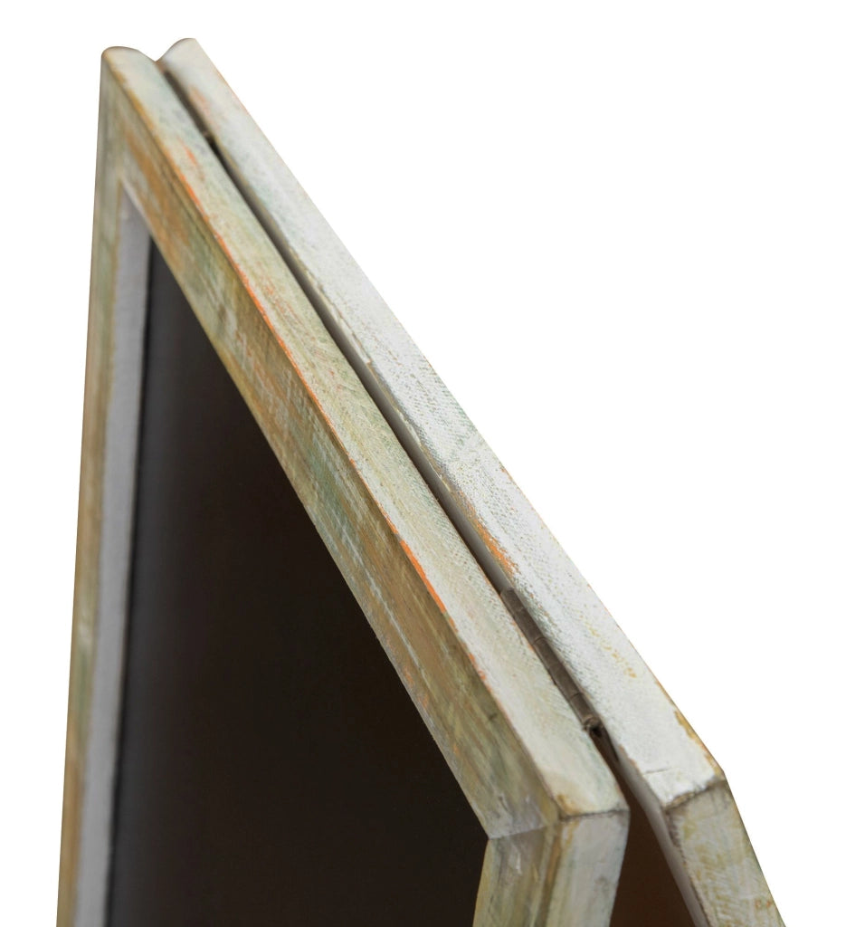 Biscottini LAVAGNA DA TERRA BIFACCIALE CON CORNICE IN LEGNO L50XPR4,5XH100 CM legno.