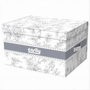 Trade Shop - Box Portatutto Scatola Salvaspazio Contenitore Organizer 50x40x25cm Fantasia 87317 -