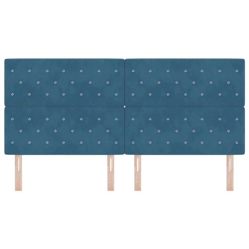 Testiera Blu Scuro 200 cm Velluto 3337780