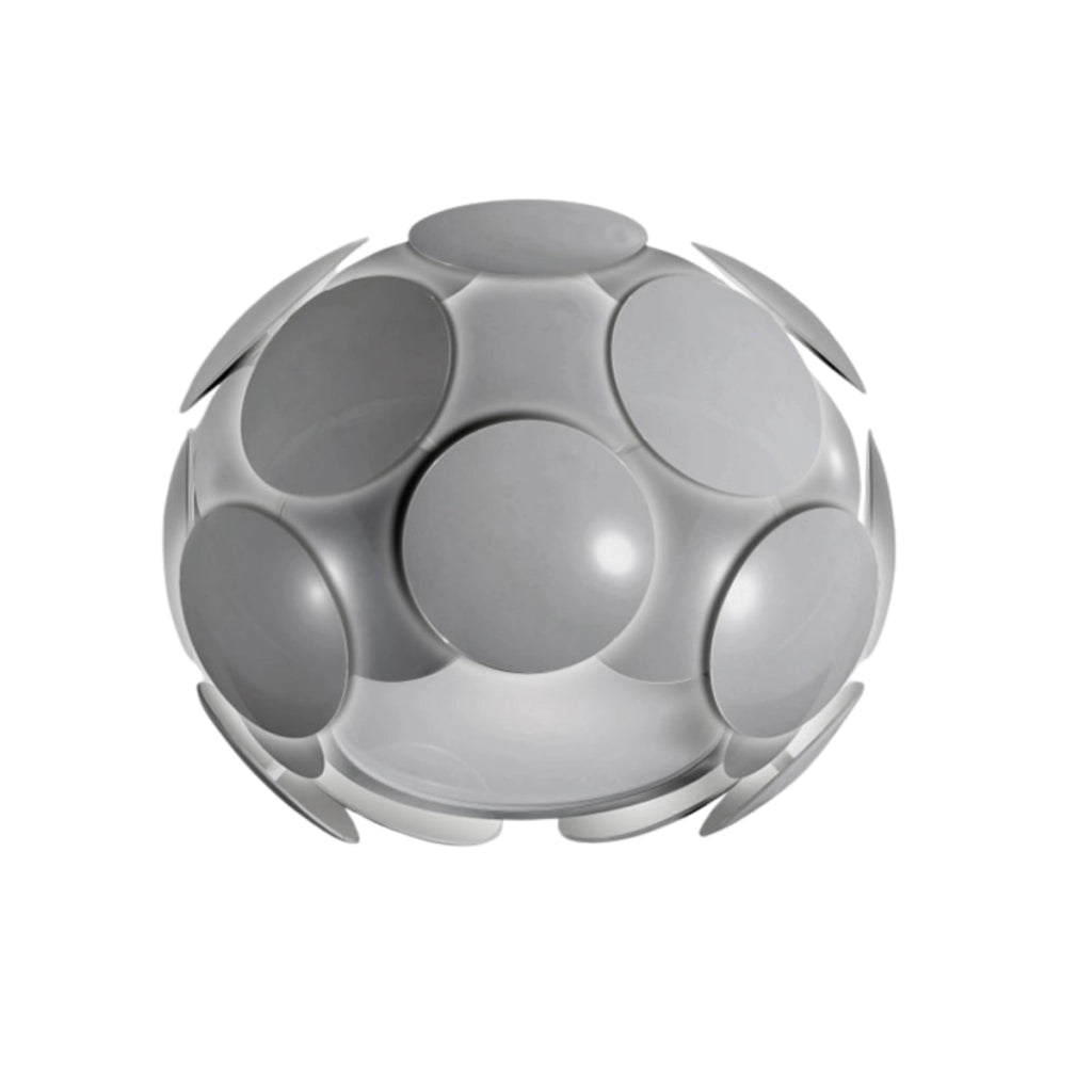 Plafoniera Santina grigia plastica 1xE27 60W Italux