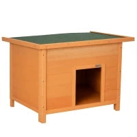 Cuccia per Cani Impermeabile da Esterno in Legno di Abete, 82 x 58 x 58cm