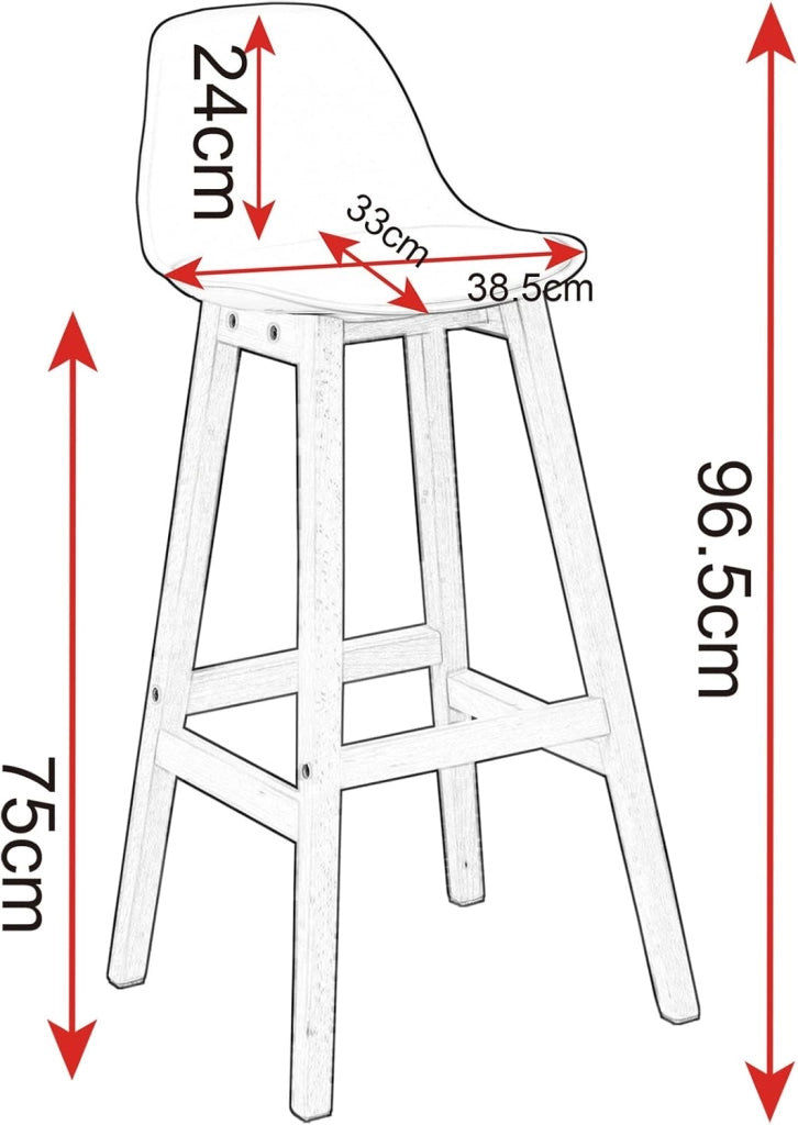 Sgabello da Bar Sedia Alta Cucina Ristorante con Schienale Poggiapiedi PU Legno Moderno 1 Pezzo Bianco