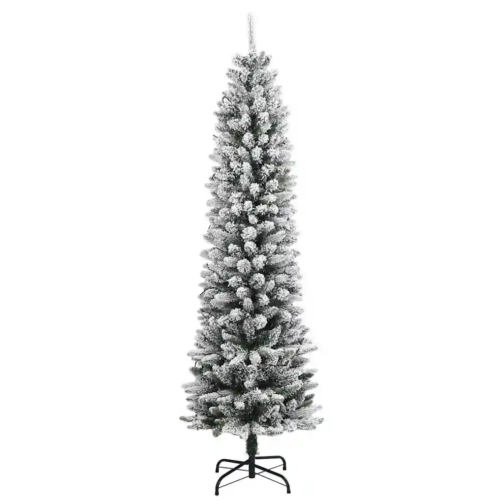 Albero di Natale | Decorazioni natalizie Artificiale con 150 LED e Neve Fioccata 150 cm