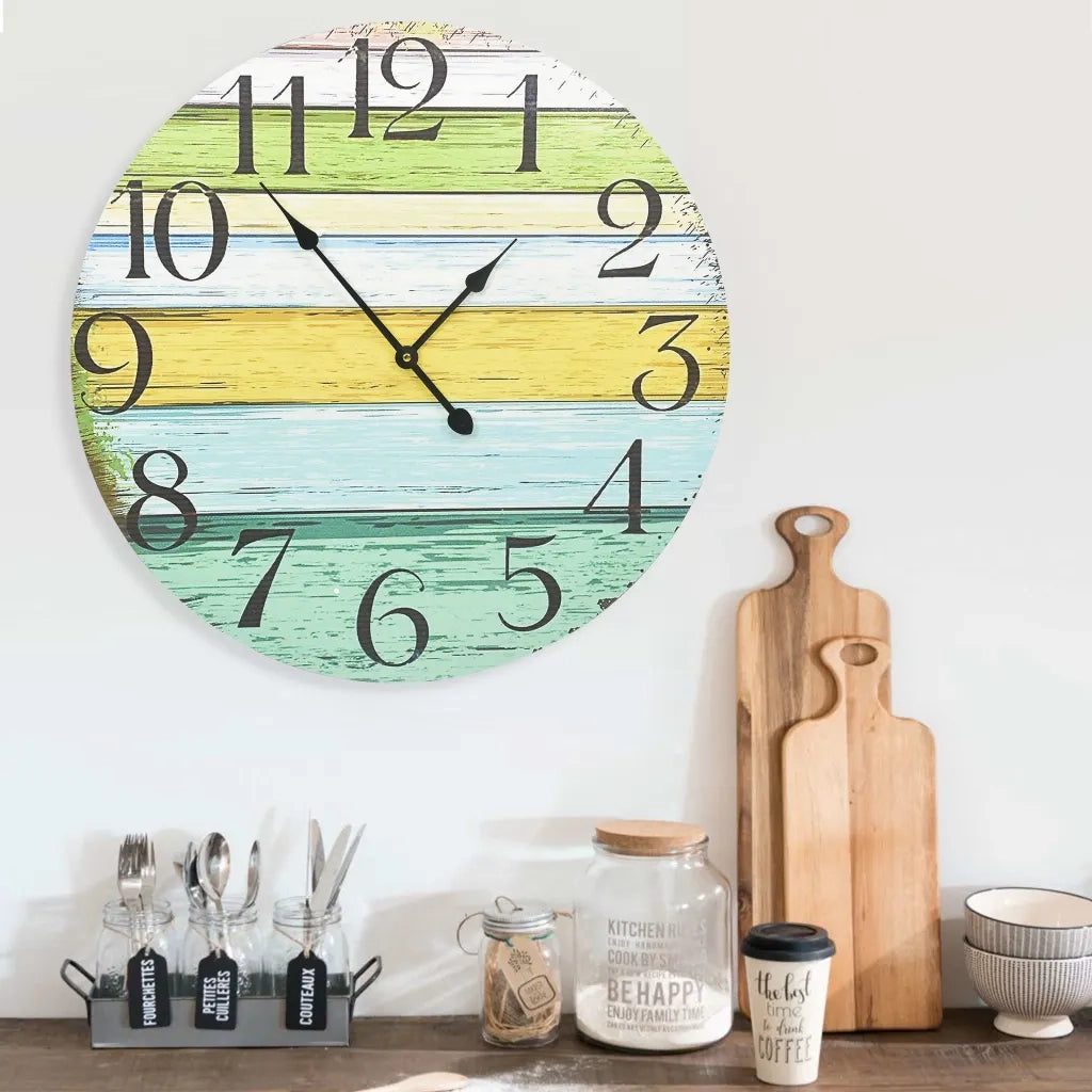 Orologio da Parete Multicolore 60 cm in MDFcod mxl 103964