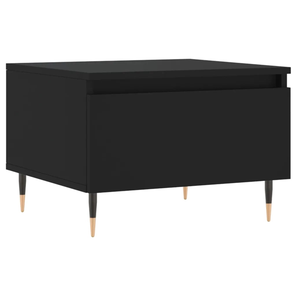 2 pz Tavolini da salotto | Tavolino da caff¨¨ | Tavolino da Soggiorno Neri 50x46x35 cm in Legno Multistrato