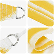 Vela Parasole | Telo Ombra | Vela da ombra Giallo e Bianco 2 x 2 m HDPE